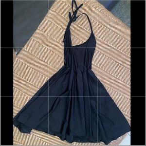 Black Flouncy Dress by American Apparel